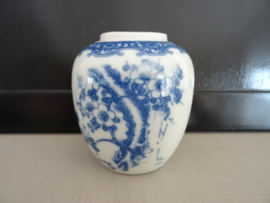 Klein gemberpotje - blauw wit -  VERKOCHT