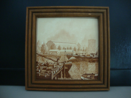 Oude wandtegel - Amsterdam - R. Smelt - VERKOCHT