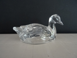 Beeldje eend - glas - VERKOCHT