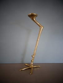 Kandelaar gouden poot - VERKOCHT