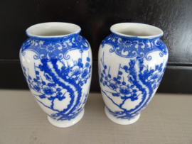 Vaasjes - blauw/wit - VERKOCHT