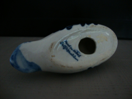 Beeldje eend - Delfts blauw - handpainted - VERKOCHT
