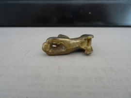 Miniatuur beeldje poes - kat - letterbakfiguurtje - koper - VERKOCHT