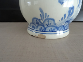 Delfts blauw kruikje - De zwarte kip anno 1857 - VERKOCHT