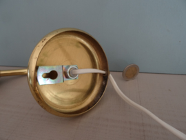 Wandlampjes koperkleurig - Set van 2 - vintage - VERKOCHT