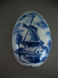 Delfts blauw schaaltje - ei - handpainted - VERKOCHT