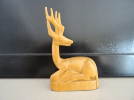 Houten beeldje - gazelle - VERKOCHT