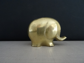 Beeldje olifant - koper of messing - vintage - VERKOCHT