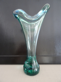 Glazen vaas - groen/blauw - VERKOCHT
