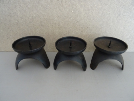 IJzeren kaarsenstandaard (set van 3) - VERKOCHT