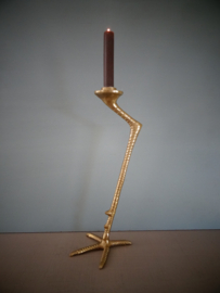 Kandelaar gouden poot - VERKOCHT