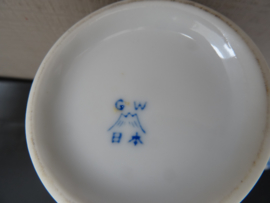 Tabakspotje blauw/wit - VERKOCHT