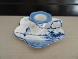Delfts blauwe kandelaar - VERKOCHT
