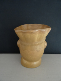 Vintage Vieux gres - (bloem)pot hoofd - VERKOCHT