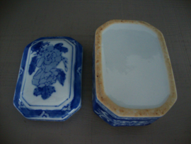 Chinees dekselpotje - blauw wit - VERKOCHT