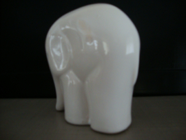 Vintage beeldje olifant - wit - VERKOCHT
