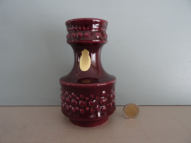 Vintage vaasje - donkerrood/paars - wijnrood - VERKOCHT