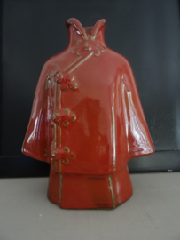 Vaas in de vorm van kimono - Chinees - VERKOCHT