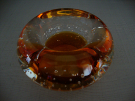 Waxinelicht - glas met bubbels - VERKOCHT