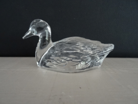 Beeldje eend - glas - VERKOCHT