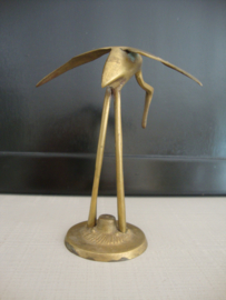 Messing / koper vogel  - vintage - VERKOCHT