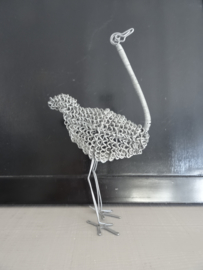 Beeldje struisvogel - metaaldraad - VERKOCHT