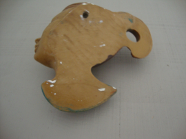 Vintage wanddecoratie - hoofdje - VERKOCHT