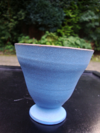 Vintage vaasje - keramiek - aardewerk - blauw - VERKOCHT