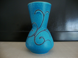 Vintage vaasje West-Germany - blauw - 588-12 - VERKOCHT