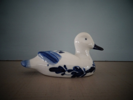 Beeldje eend - Delfts blauw - handpainted - VERKOCHT