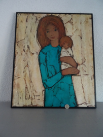 Schilderij - prent op hardboard - VERKOCHT