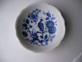 Schotel blauw wit vogel - Bavaria Schumann Arzberg - VERKOCHT