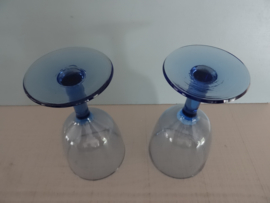 Glas blauw - VERKOCHT