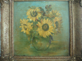 Schilderij zonnebloemen - VERKOCHT