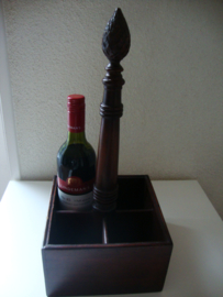 Flessenhouder wijnhouder hout - VERKOCHT