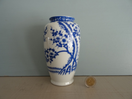 Vaasje bloesem - blauw/wit -VERKOCHT