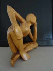 Houten beeld - VERKOCHT
