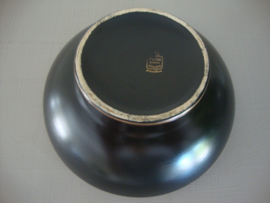 Schaaltje zwart/goud Flora Gouda Holland - VERKOCHT