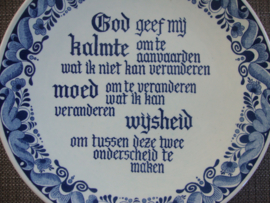 Delfts blauw tekstbord - VERKOCHT
