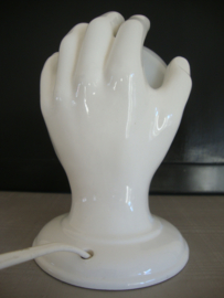 Vintage lamp - hand met bol - VERKOCHT