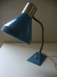 Blauw bureaulampje - VERKOCHT