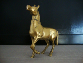 Beeldje paard - koper of messing - VERKOCHT