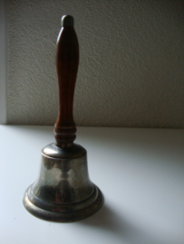 Tafelbel hout met zilver - VERKOCHT
