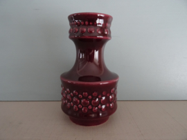 Vintage vaasje - donkerrood/paars - wijnrood - VERKOCHT