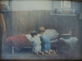 Prent biddende kinderen - VERKOCHT