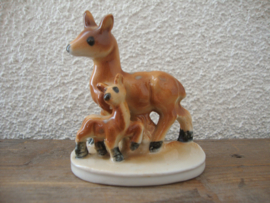 Vintage beeldje hertjes - VERKOCHT