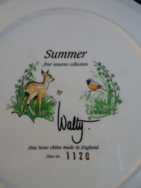 Wandbord hertje - Summer - Fine bone China Engeland - VERKOCHT