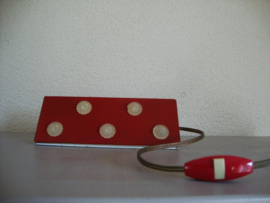 Vintage wandlampje rood - VERKOCHT