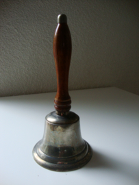 Tafelbel hout met zilver - VERKOCHT
