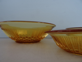 Vintage schaaltjes - geel - VERKOCHT